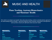 Tablet Screenshot of musicandhealth.co.uk
